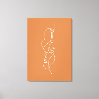 Toile Visages d'art Abstrait