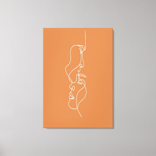 Toile Visages d'art Abstrait (Recto)