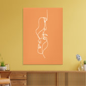 Toile Visages d'art Abstrait (Insitu(Salon))