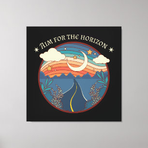 Toile Viser l'horizon voyage nature roadtrip