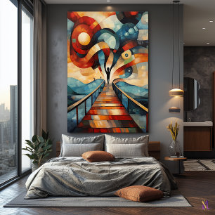 Toile Vision cubiste moderne de The Scream