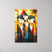 Toile Vision Cubiste moderne des Trois Graces (Recto)