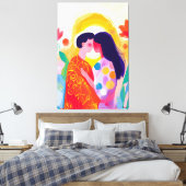 Toile Vision fauve intense du Baiser (Insitu(Chambre))