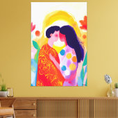 Toile Vision fauve intense du Baiser (Insitu(Salon))