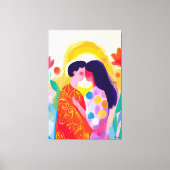 Toile Vision fauve intense du Baiser (Recto)