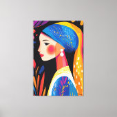 Toile Vision fauviste vive de la fille avec une oreille  (Recto)