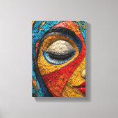 Toile Vision fragmentée - Art oculaire mosaïque (Recto)