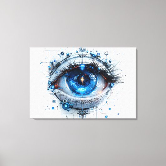 Toile 👁️ Vision futuriste Art Imprimer 👁️ (Recto)