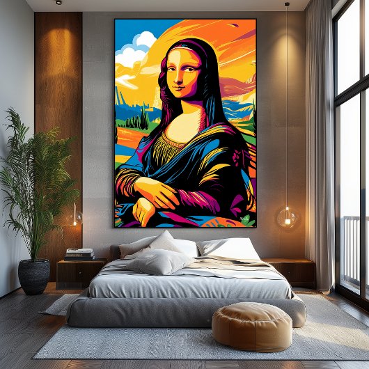 Toile Vision Pop Art de La Joconde