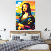Toile Vision Pop Art de La Joconde (Insitu(Chambre))