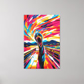 Toile Vision Pop Art de The Scream (Recto)