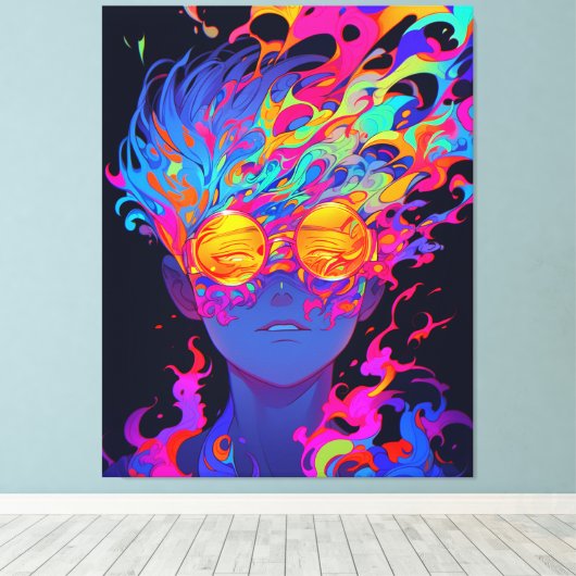 Toile Visions démêlées #1 (Insitu (Plancher de Bois))