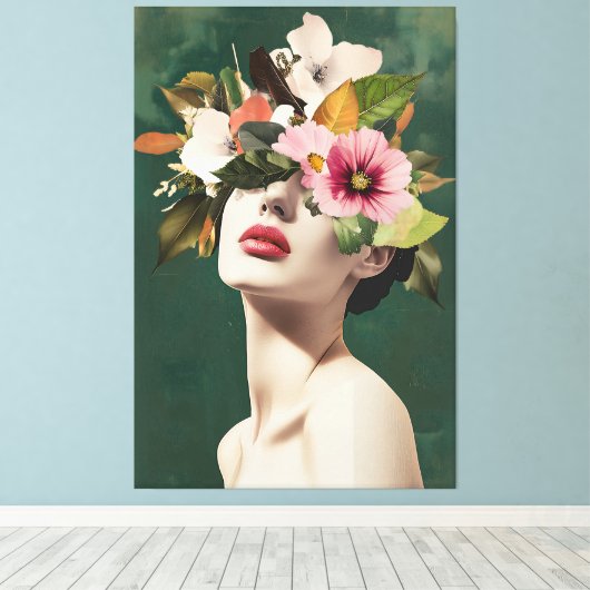 Toile Visions florales (Insitu (Plancher de Bois))