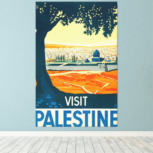 Toile Visit Palestine (Insitu (Plancher de Bois))