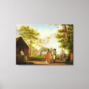 Toile Visite à la laiterie de pays