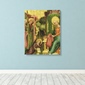 Toile Visite de l'Ange, de la droite (Insitu (Plancher de Bois))