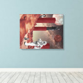 Toile Visite de Mars (Insitu (Plancher de Bois))