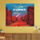 Toile Visite du Poster vintage Vénus (Insitu(Salon))