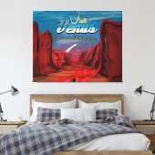 Toile Visite du Poster vintage Vénus (Insitu(Chambre))
