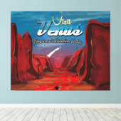 Toile Visite du Poster vintage Vénus (Insitu (Plancher de Bois))