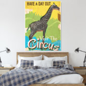 Toile Visite vintage de l'affiche du cirque (Insitu(Chambre))