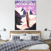 Toile Visitez le Wyoming ! Jackson Hole à l'affiche de v (Insitu(Chambre))