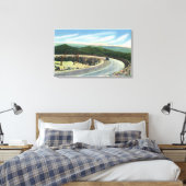Toile Visualiser une courbe de balayage de la route comm (Insitu(Chambre))