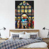 Toile vitrail d'église (Insitu(Chambre))