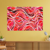 Toile Vitrail rouge Abstrait (Insitu(Salon))