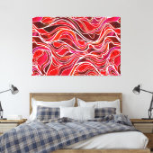Toile Vitrail rouge Abstrait (Insitu(Chambre))
