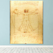 Toile Vitruve Luc Viatour par Leonardo da Vinci (Insitu (Plancher de Bois))