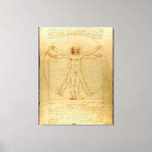 Toile Vitruve Luc Viatour par Leonardo da Vinci