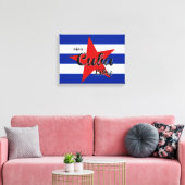 Toile Viva Cuba Libre, La Havane, Fidel Castro, Che Guev (Insitu(Salon))