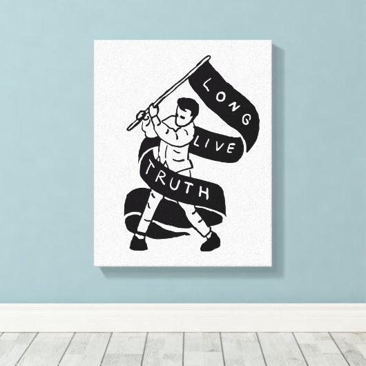 Toile Vive la vérité (Insitu (Plancher de Bois))