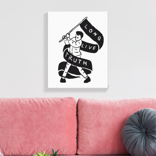 Toile Vive la vérité (Insitu(Salon))