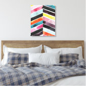 Toile Vivid aquarelle Chevron I (Insitu(Chambre))