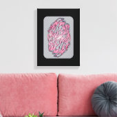 Toile Vivid Contrast: Modern Geometric Abstract Print (Insitu(Salon))