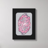 Toile Vivid Contrast: Modern Geometric Abstract Print (Recto)