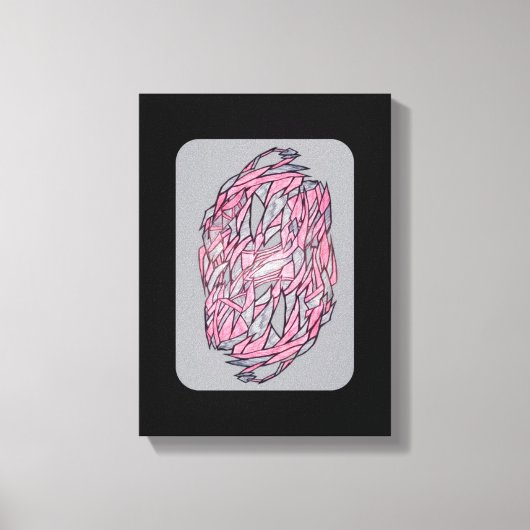 Toile Vivid Contrast: Modern Geometric Abstract Print (Recto)