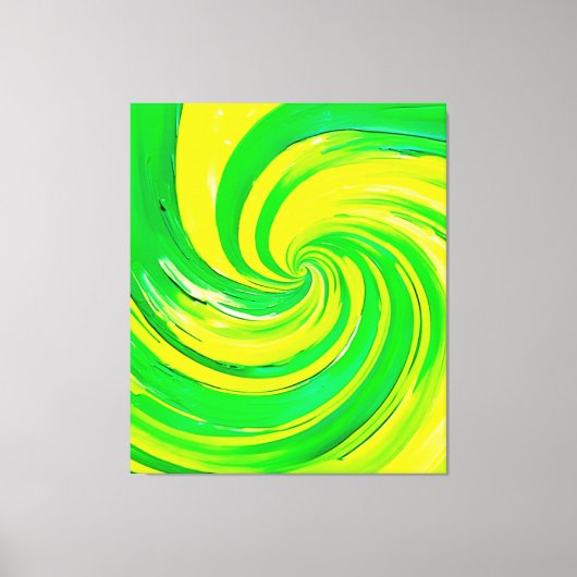 Toile Vivir Vert et Jaune (Recto)
