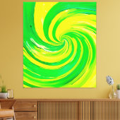 Toile Vivir Vert et Jaune (Insitu(Salon))