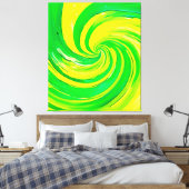 Toile Vivir Vert et Jaune (Insitu(Chambre))