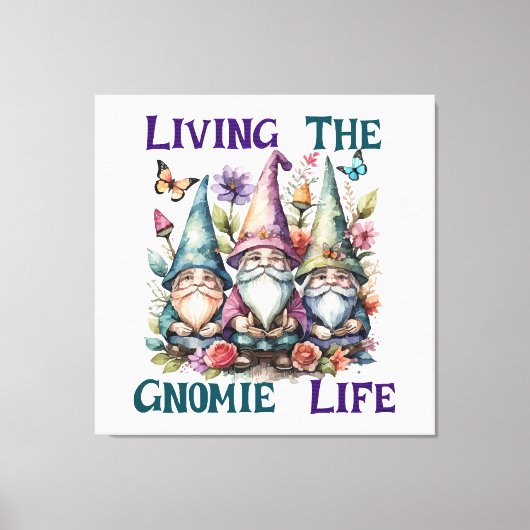 Toile Vivre la vie de gnome (Recto)