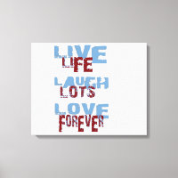 VIVRE RIRE AMOUREUX CANVAS