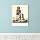 Toile "Vocal Memnon", statue de Colossal d'Amenhotep I (Insitu (Plancher de Bois))