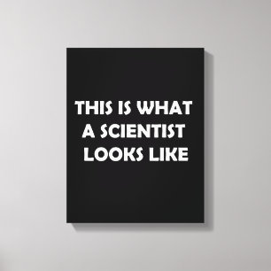 Toile Voici à quoi ressemble un scientifique