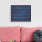 Toile Voici l'Amérique (Insitu(Salon))