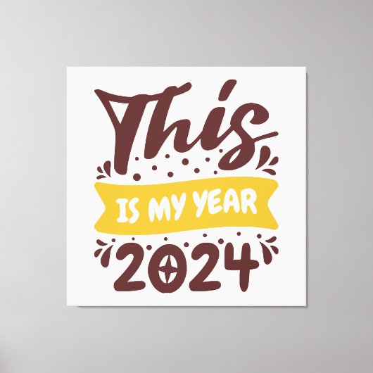 Toile Voici mon année 2024 (Recto)