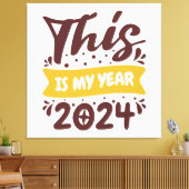 Toile Voici mon année 2024 (Insitu(Salon))