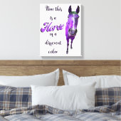 Toile Voici Un Cheval D'Une Couleur Différente, Violet (Insitu(Chambre))